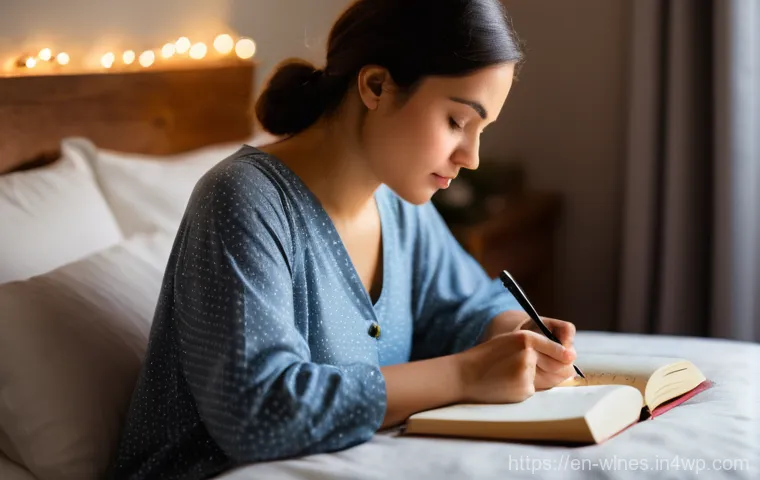 정신적 스트레스 관리 방법 - **Prompt: Mindful Walk in a Vibrant Forest**
    A person, an adult of indeterminate age or gender, ...