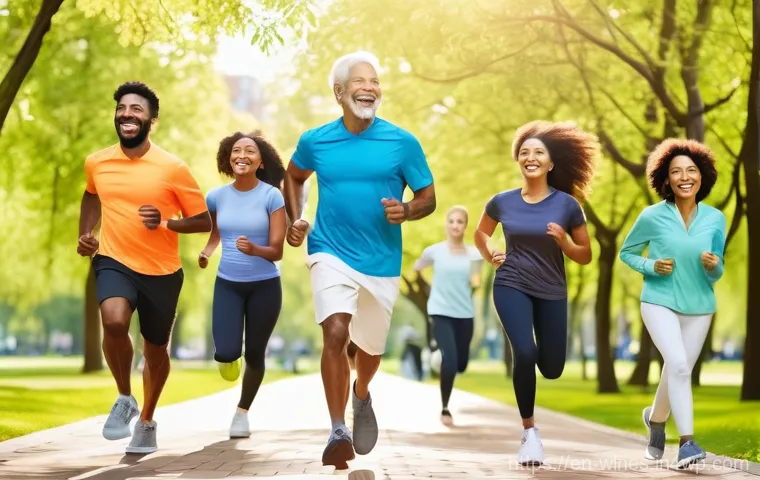 신체 활동이 웰니스에 미치는 영향 - Image Prompt 1: Joyful Outdoor Movement for Mental Clarity** 신체 활동이 웰니스에 미치는 영향 - Image Prompt 1: Joyful Outdoor Movement for Mental Clarity**