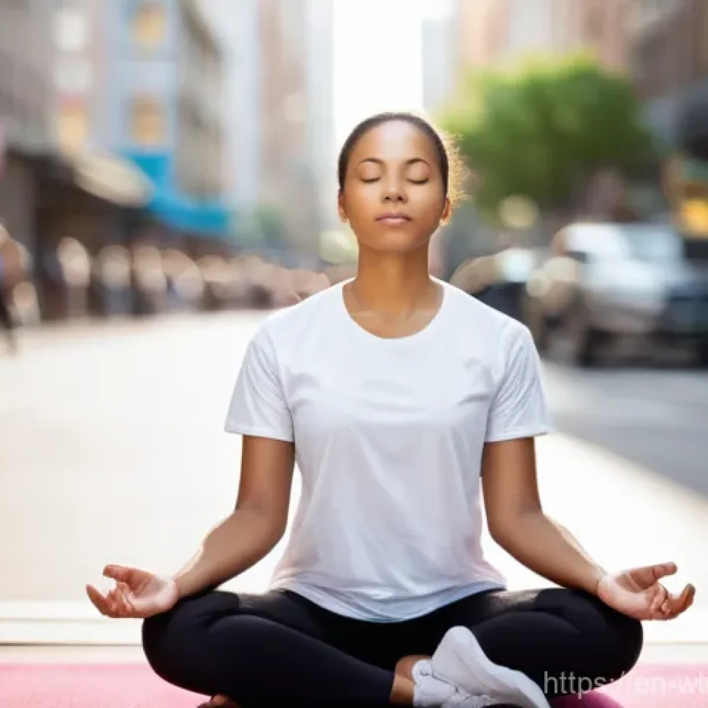 정신적 웰니스 증진을 위한 명상법 - **Prompt:** A diverse person, in their late 20s to early 30s, meditating peacefully amidst a softly ...