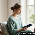 Home 22 자기 사랑을 실천하는 방법 - **Prompt 1: Serene Self-Reflection and Journaling**
"A cozy, sun-drenched indoor scene. A woman ...